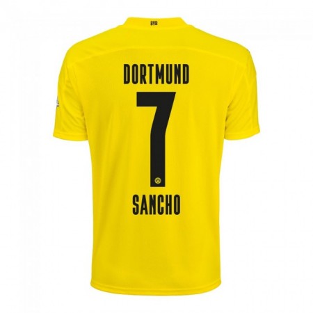 Koszulka Borussia Dortmund Jadon Sancho 7 Domowe 2020-2021 - Koszulki Piłkarskie